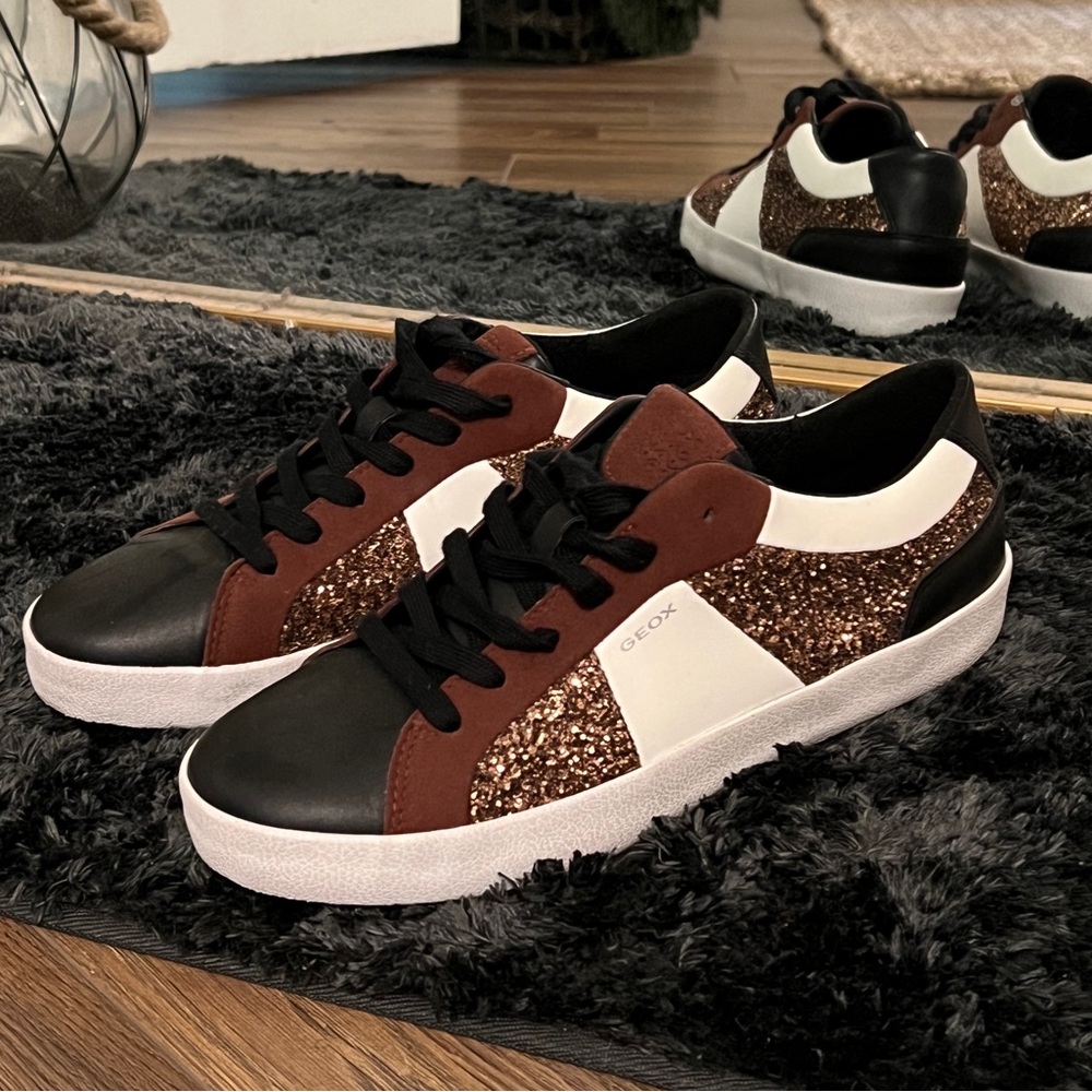 Geox D Warley 10 Mix Media Low-Top Sneakers